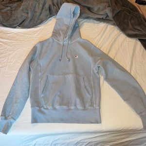 Light blue Champion hoodie